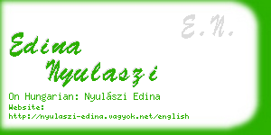 edina nyulaszi business card